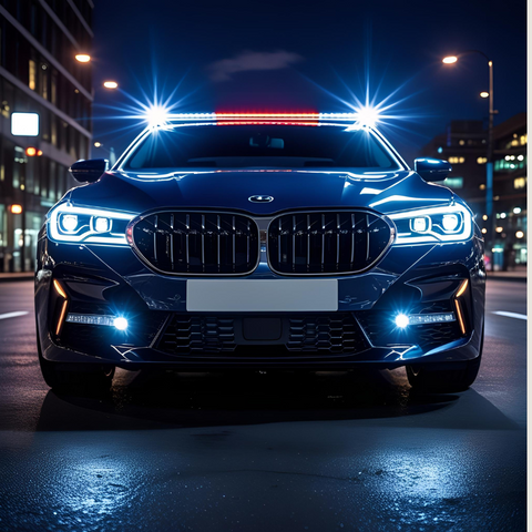 Car Grill White Flashers, Strobe light - 4 PCs