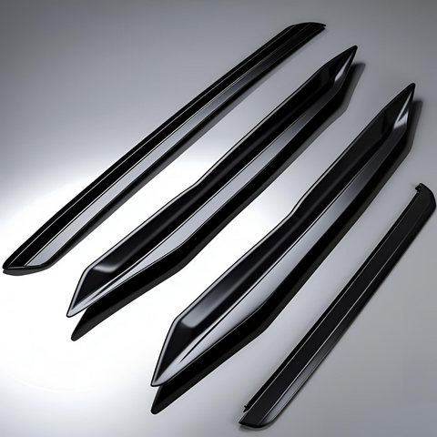 Car Front Bumper Splitter ABS Plastic - 4Pcs