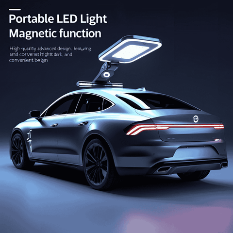 Car Roof Portable Led Light Magnetic function - White
