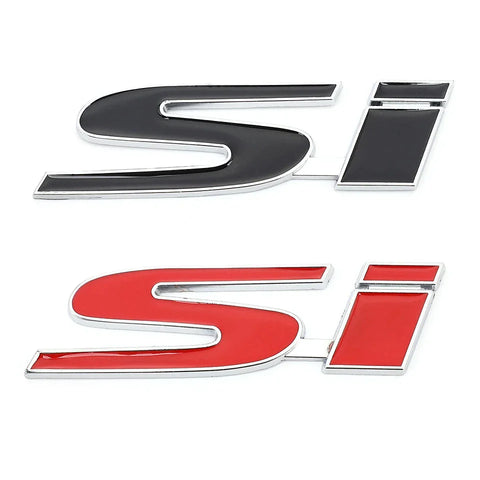 3D Si Car Badge Metal Logo – Stylish Performance Emblem | MS Auto Shop