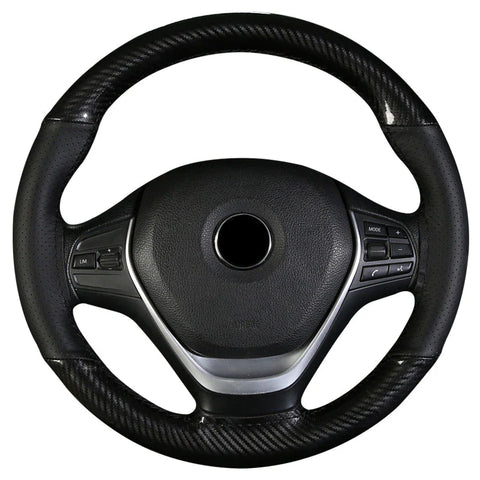 Carbon Fiber Hand Stitched Steering Wheel Cover