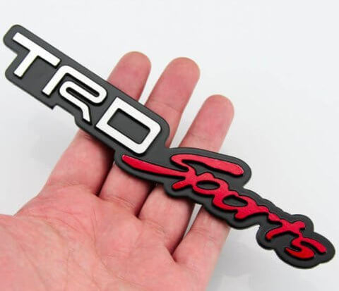 3D TRD Sports Car Badge Metal Logo – Premium Emblem for Performance Look