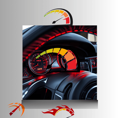 HKS RPM Tachometer with Red Led