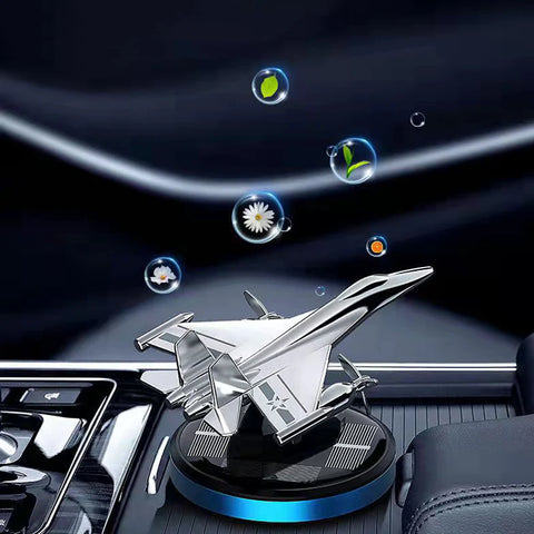 Car Decoration Solar Powered Aeroplane