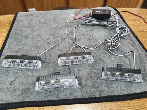 Grill LED Police Light | Red / Blue