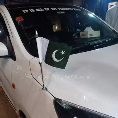 Car Bonnet Flag Rod / Bumper Flag Rod – Stylish Flag Pole for Car Front End