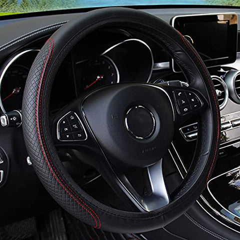 Carbon Fiber Hand Stitched Steering Wheel Cover