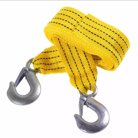Emergency car tow rope belt 10ft - Multi Color