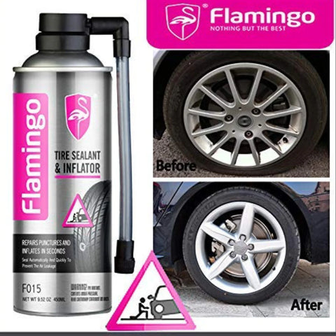 Flamingo Car Tire Sealent And Inflator – 450 ml