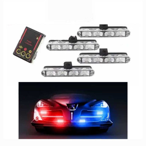 Grill LED Police Light | Red / Blue