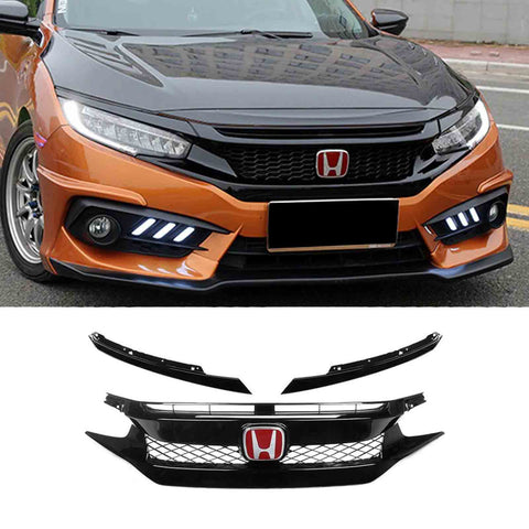 Honda Civic X Alien Style / X Style Front Grill - Model 2016-2021