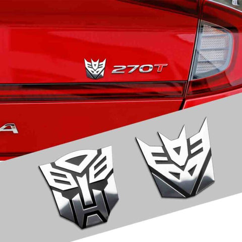 3D Transformer Car Badge Metal Logo – Premium Emblem for Auto Styling | MS Auto Shop