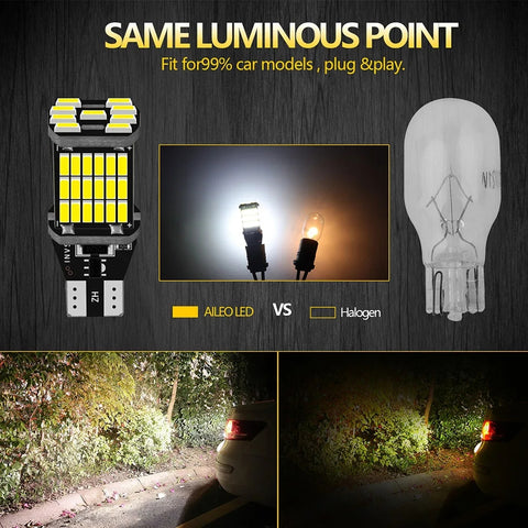 Reverse Bright Light Bulb 24 SMD LED W16W T15